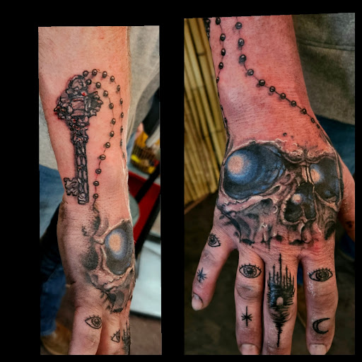 Explore sons tattoo ideas, creative tattoo ideas in Toledo, available at Cross Over Tattoo Studio