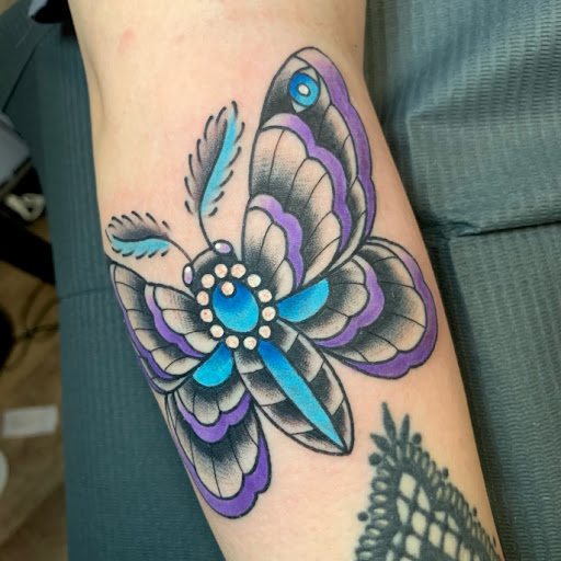 Explore calf tattoo ideas, creative tattoo ideas in Orwigsburg, available at Small World Tattoo