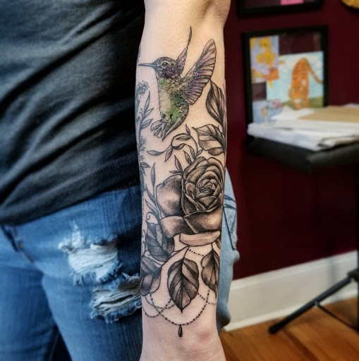 Explore film tattoo ideas, creative tattoo ideas in Asheboro, available at Wonderland Tattoo