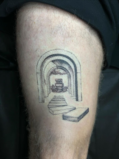 Explore shoulder tattoo idea, creative tattoo ideas in Los Angeles, available at Ethos Art Haus Tattoo