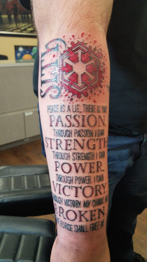 Explore cool shoulder tattoo ideas, creative tattoo ideas in Fort Mohave, available at RedRum Tattoo & Body Piercing Co.