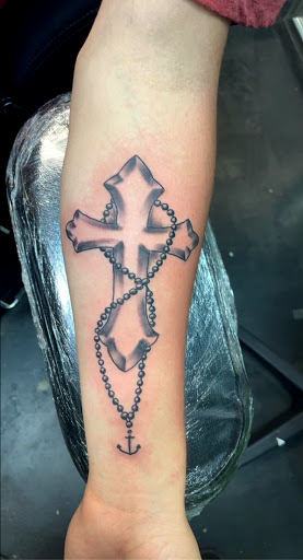 Explore greece tattoo ideas, creative tattoo ideas in Meridian, available at Creative Pain Tattoo Studio