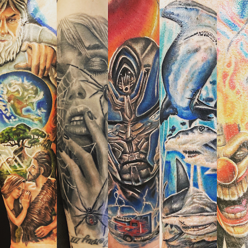 Explore day of the dead tattoo ideas, creative tattoo ideas in Sarasota, available at SEVEN SINS Tattoo Studio