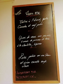 Le Relais de la Fontaine à Cros-de-Montvert menu