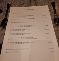 Menu du Restaurant Der Fischmeister à Langelsheim