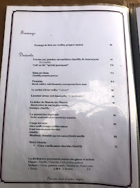La Terrasse de l'Osteria à Bormes-les-Mimosas menu