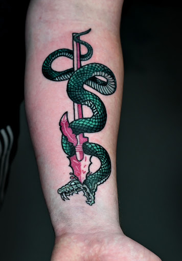 Explore gypsy tattoo ideas, creative tattoo ideas in Saint Petersburg, available at Phoebus Tattoos