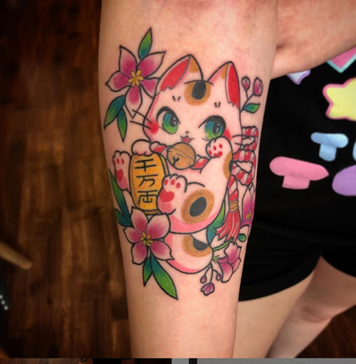 Explore semicolon butterfly tattoo ideas, creative tattoo ideas in Lawrence, available at Standard Electric Tattooing