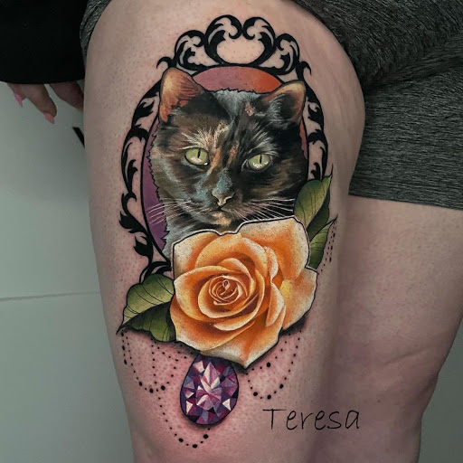 Explore forearm cross tattoo ideas, creative tattoo ideas in Sanford, available at Venom Ink Tattoo