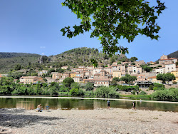 Plage De Roquebrun'in fotoğrafı geniş bir kıyı şeridi ile birlikte
