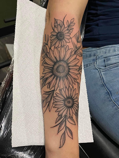 Explore st jude tattoo ideas, creative tattoo ideas in Hoschton, available at The Golden Mantis Tattoo & Piercing
