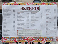 Menu / carte de Osteria Lo Bianco sede storica à Palermo