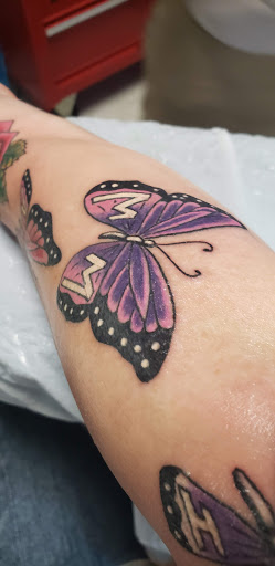 Explore matching butterfly tattoo ideas, creative tattoo ideas in Hiawatha, available at CR Tattoo Company