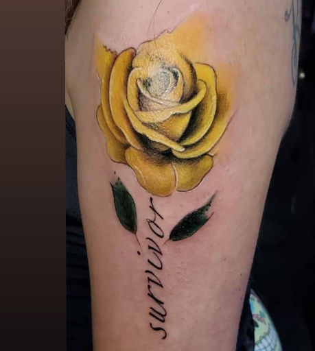 Explore bladder cancer tattoo ideas, creative tattoo ideas in Coral Springs, available at Salvation Tattoo Lounge Coral Springs