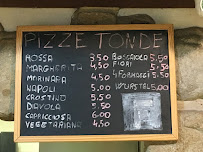 Menu du Pizza Fantasy 1982 à Rome