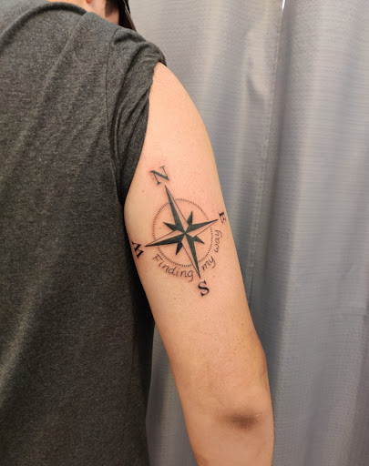 Explore cute witch tattoo ideas, creative tattoo ideas in Hebron, available at Explosive Ink Tattoo