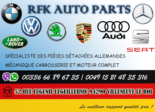 Magasin de pièces de rechange automobiles RFK AUTO PARTS Villeneuve-le-Roi