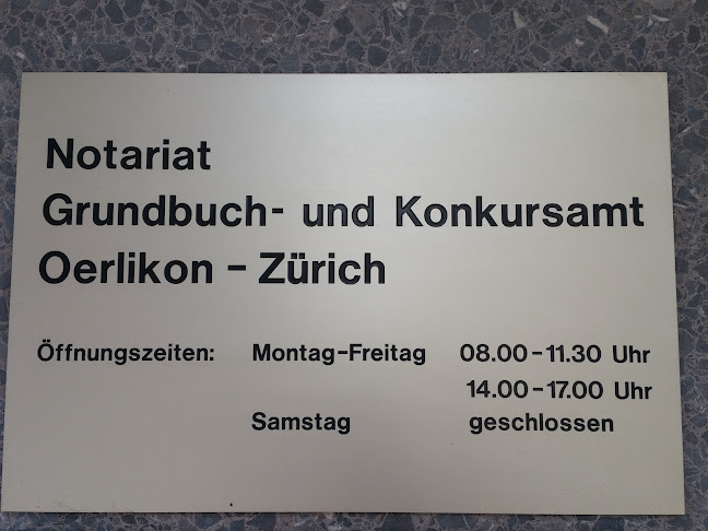 Notariat, Grundbuch- und Konkursamt Oerlikon-Zürich - Zürich