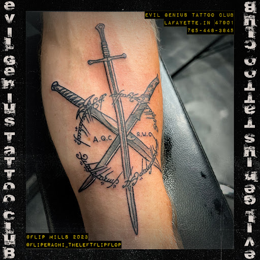 Explore van halen tattoo ideas, creative tattoo ideas in Lafayette, available at Evil Genius Tattoo Club