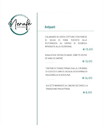 Menu du Nerafè Ristorante à Pisciotta