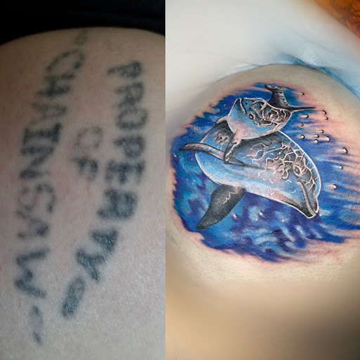 Explore back tattoo ideas, creative tattoo ideas in Goshen, available at Goshen Ink Therapy And Body Piercing