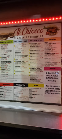 Il Chiosco ARCOBALENO à Milan menu