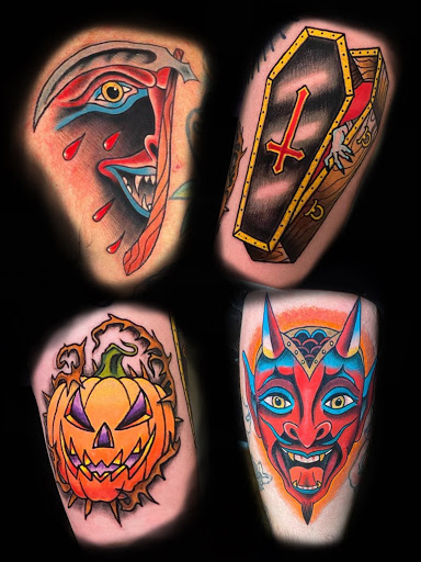 Explore leg tattoo ideas for women, creative tattoo ideas in Mc Kees Rocks, available at Triumphant arts tattoo studio