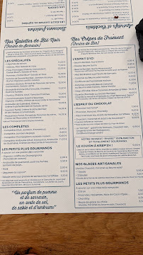 Menu / carte de LaTable de Louise à Saint-Malo