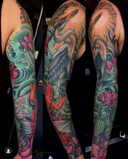 Explore dreaming tattoo ideas, creative tattoo ideas in San Diego, available at Remington Tattoo Parlor