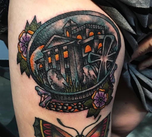 Explore cover up tattoo ideas on ankle, creative tattoo ideas in Phoenix, available at Crawling Squid Tattoo Studio