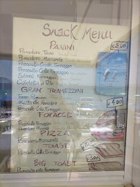 Carte du Trattoria Rossi à Pittulongu