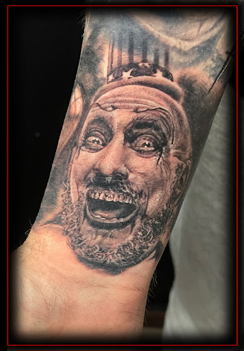 Explore gap filler tattoo background shading ideas, creative tattoo ideas in Columbus, available at Eternal Tattoo & Body Piercing - Columbus