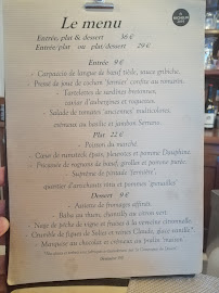Bistro Les Canailles Menilmontant à Paris - menu / carte