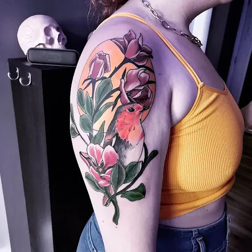 Explore big tattoo ideas for women, creative tattoo ideas in Conowingo, available at In Bloom Tattoo