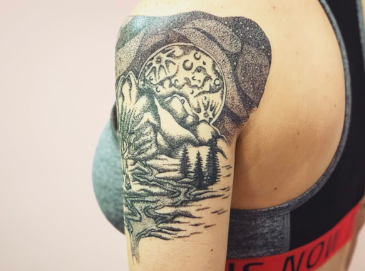 Explore functional tattoo ideas, creative tattoo ideas in Batavia, available at The Pretty Pin-Up Tattoo Parlor