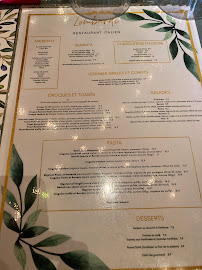 Lombardi à Paris menu