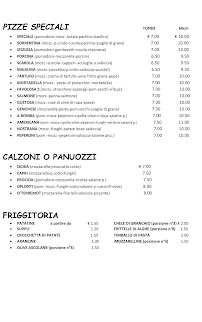 Menu / carte de Pizzeria-Friggitoria L'Oro Di Napoli à Foligno