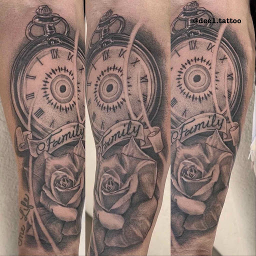 Explore mom dad tattoo ideas, creative tattoo ideas in San Jose, available at Conviction Tattoo Studio