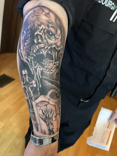 Explore aries tattoo ideas, creative tattoo ideas in Taunton, available at Pleasure In Pain Tattoo