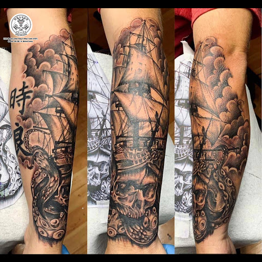 Explore invincible tattoo ideas, creative tattoo ideas in Seattle, available at Dragon Tattoo