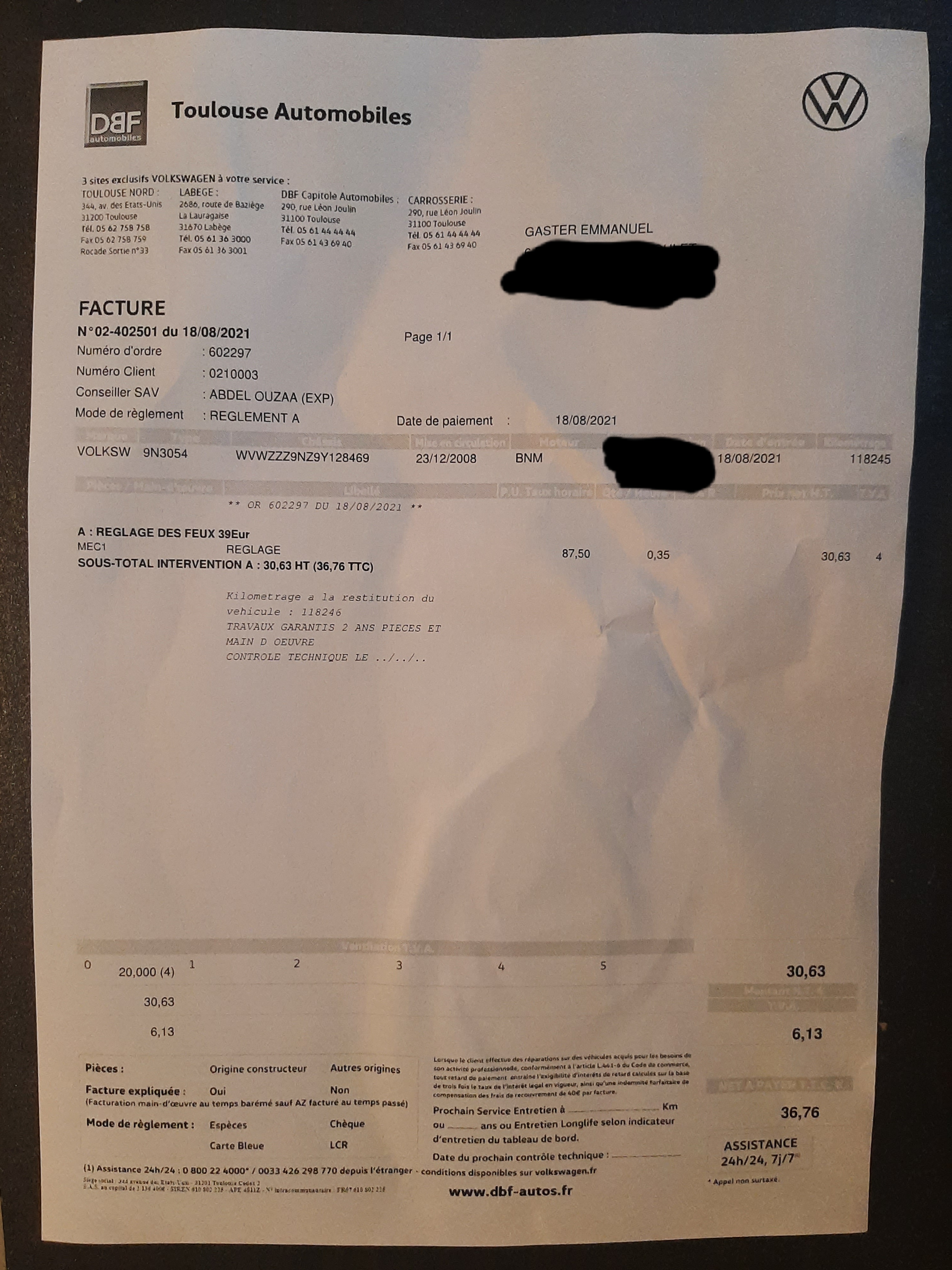 Photo n° 1 de l'avis de Emmanuel.a fait le 18/08/2021 à 15:14