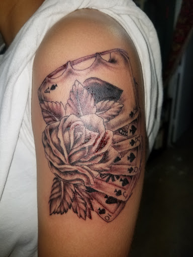 Explore car mechanic tattoo ideas, creative tattoo ideas in Odessa, available at Little Dragon Tattoos Studio