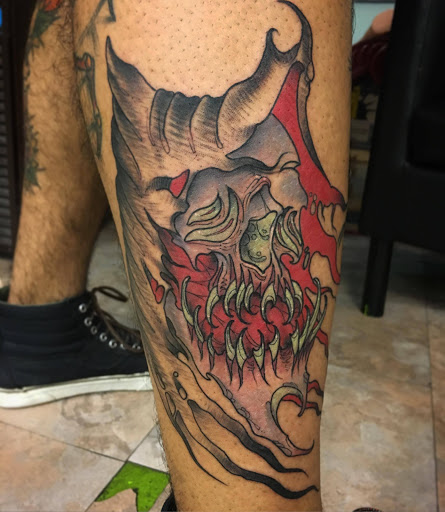 Explore black tattoo ideas, creative tattoo ideas in Chicago, available at Mind Crusher Tattoo