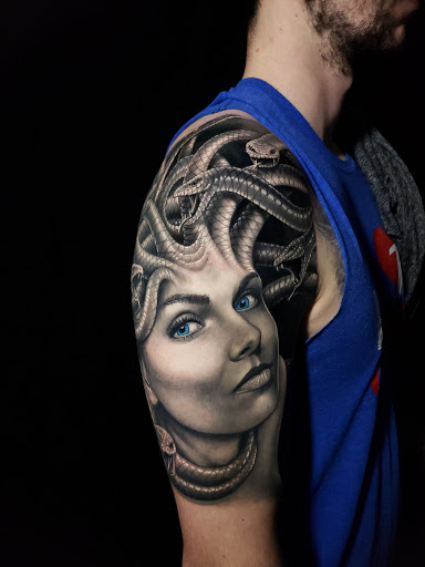 Explore cover up tattoo ideas for guys, creative tattoo ideas in Chatham, available at Cloud N9ne Tattoo Studio