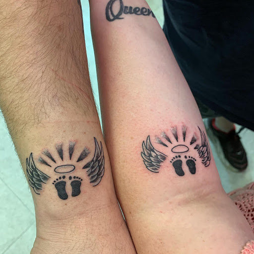 Explore mens thigh tattoo ideas, creative tattoo ideas in Hudson Falls, available at ALTERED ADDICTION TATTOOS