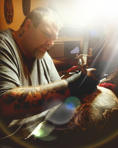 Explore compass tattoo cover up ideas, creative tattoo ideas in Hillsboro, available at Pucketts Custom Tattoo Studio