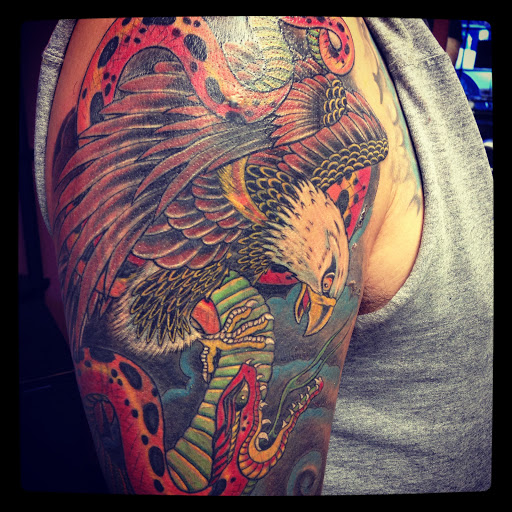 Explore philadelphia eagles tattoo ideas, creative tattoo ideas in Sacramento, available at Aztec Heart Tattoo