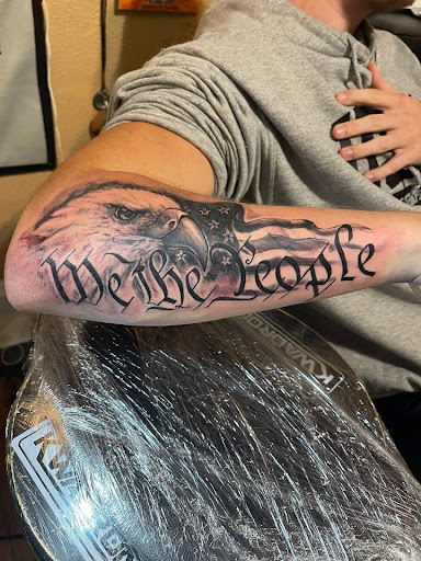 Explore state of georgia tattoo ideas, creative tattoo ideas in Roanoke, available at RailYard INK