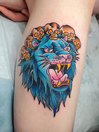 Explore mens religious tattoo ideas, creative tattoo ideas in Libertyville, available at Lucky Seven Tattoo
