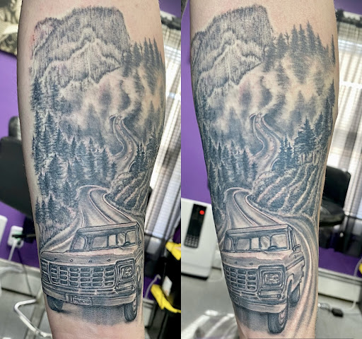 Explore cute cross tattoo ideas, creative tattoo ideas in Goshen, available at Lady Luck Studio